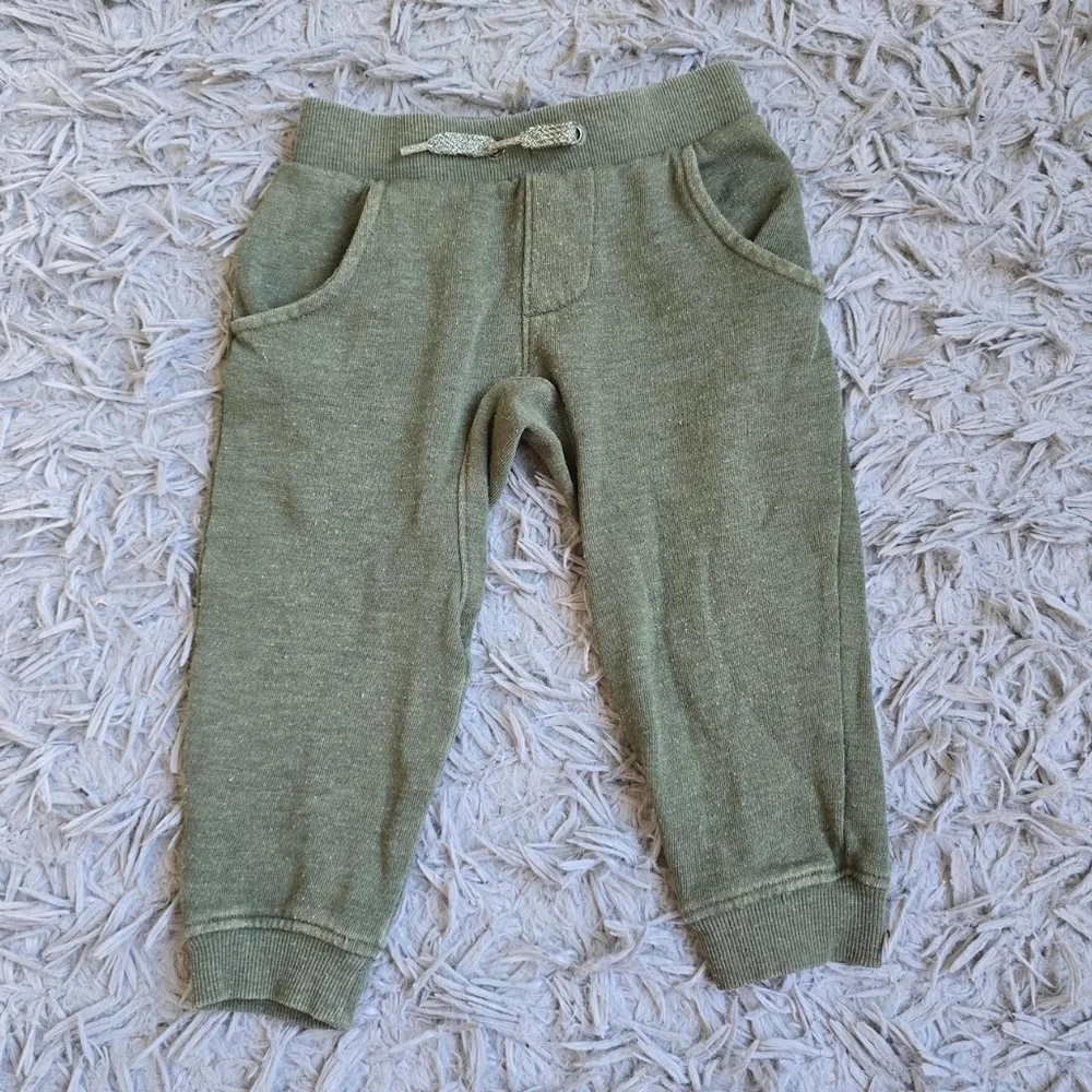 Olive Green Hoodie and Pants Set